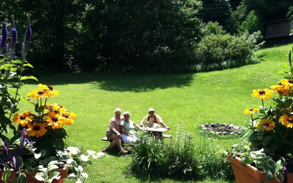 spacious grounds has fire-pit  as seen here! Bring your wood-observe fire rules!