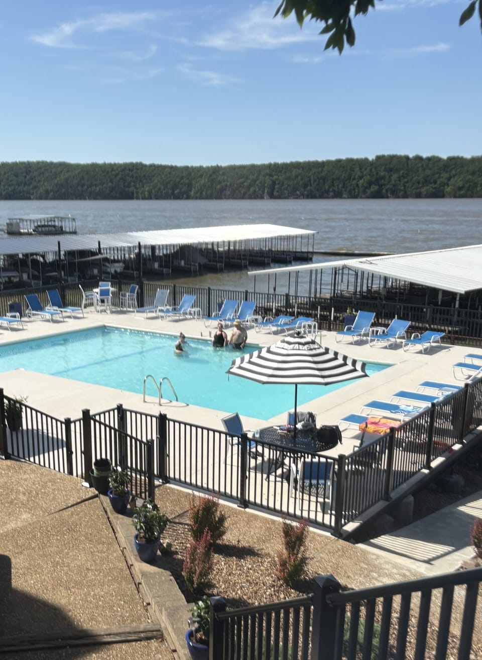 NEWLY Renovated Pool Area and Deck.   ( 3 minute walk from your front door. )
