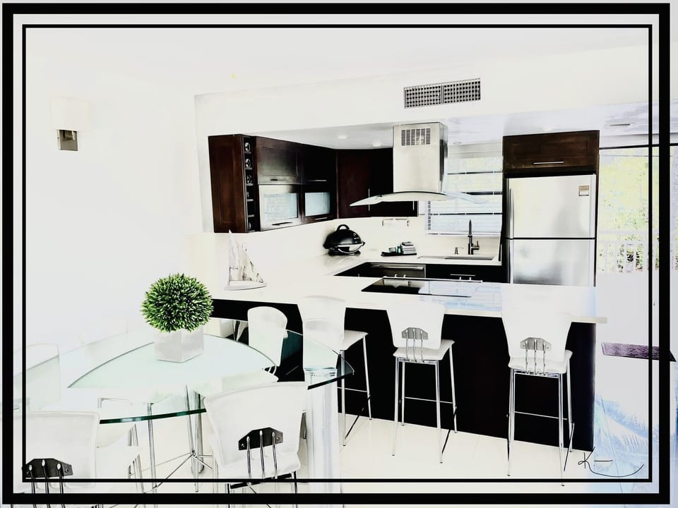 Kitchen. 2nd floor. View to parking lot