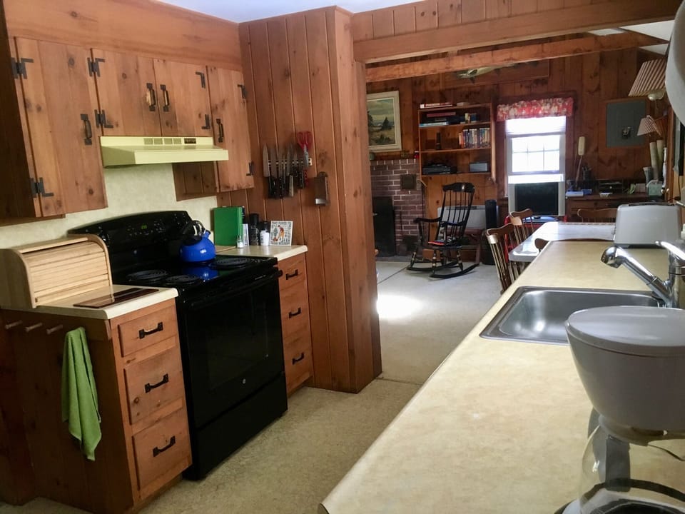 Kitchen looking towards living room