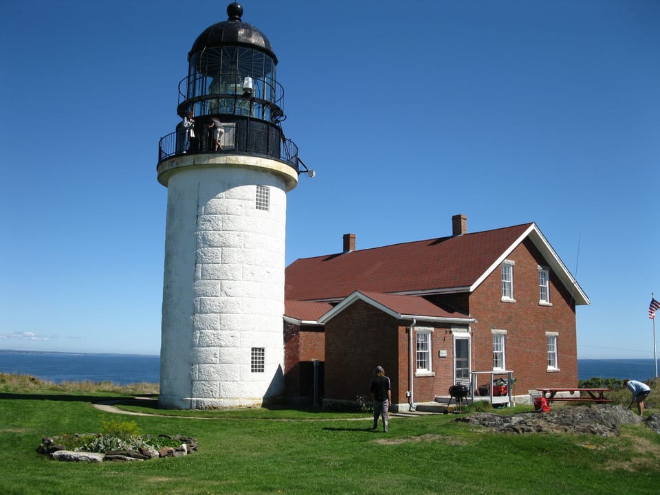 Seguin Lighthouse at the mouth of the Kennebec River.  Take Capt Ethan's ferry!