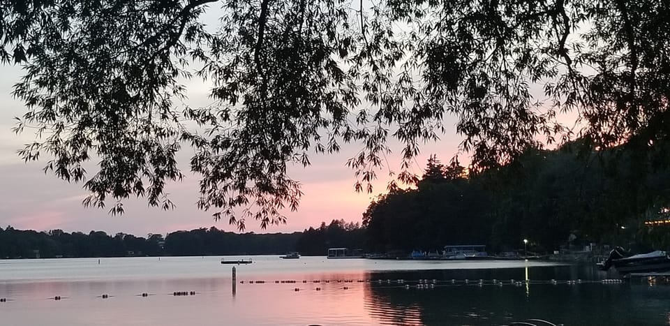 Beautiful sunset from the Osthoff beach