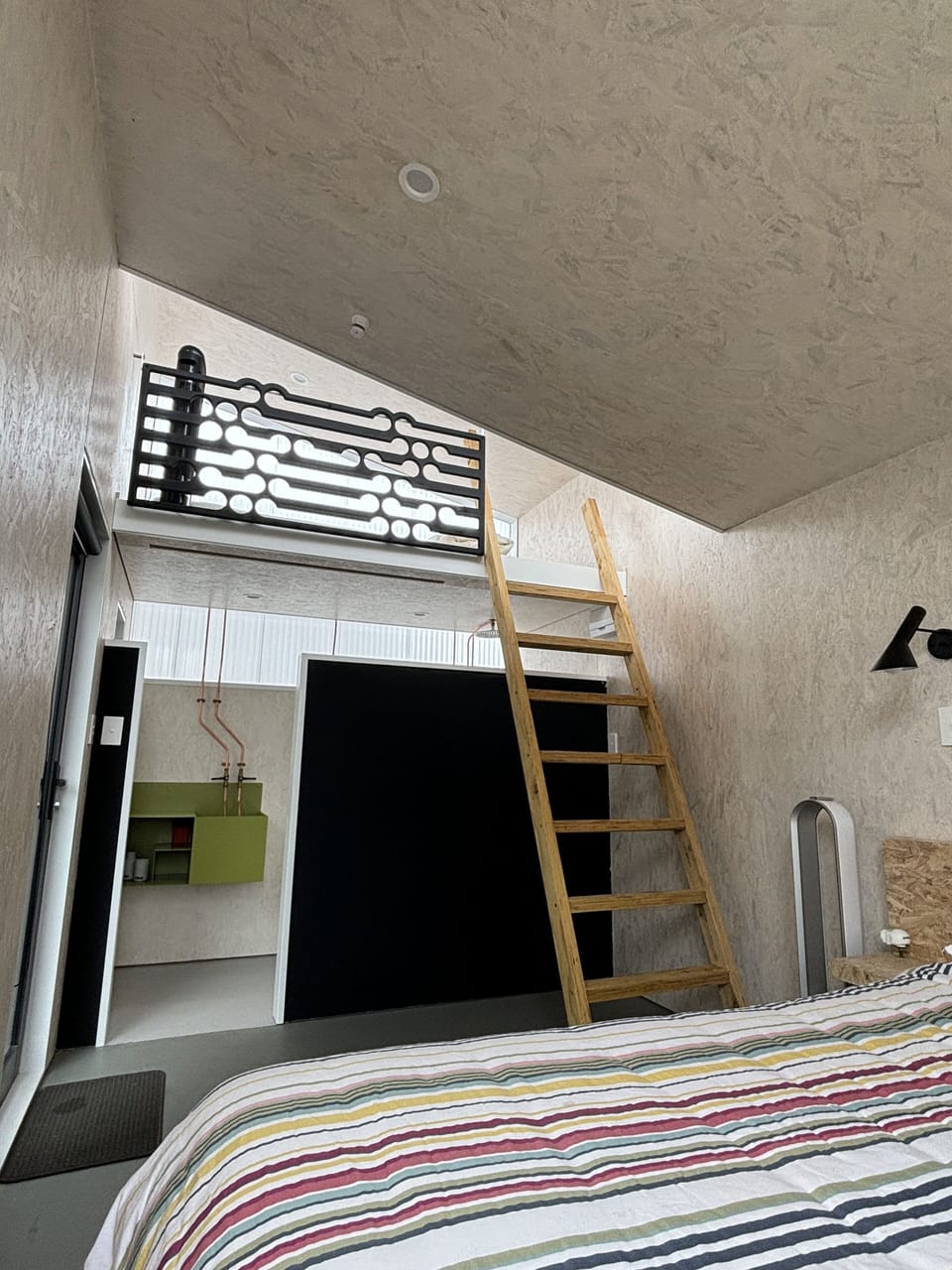 mezzanine with king single and ensuite in cabin