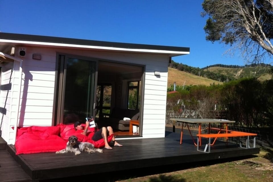 the huge deck
