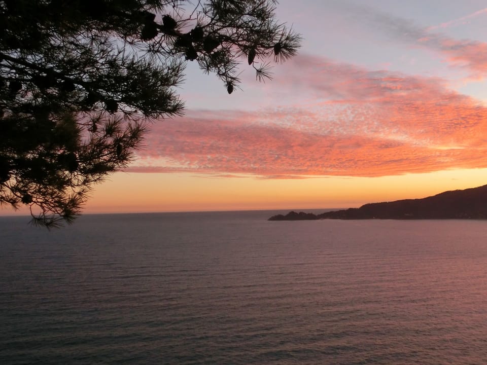 sunset from the terrace