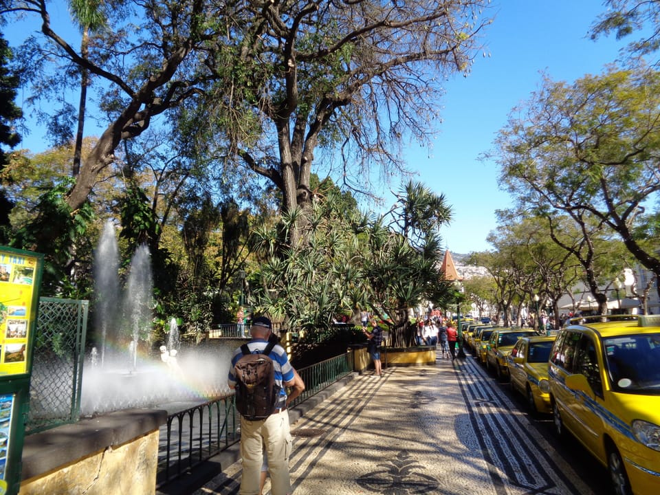 Areas surrounding the property where the apartment is located. The Jardim Municipal is 100 meters away.