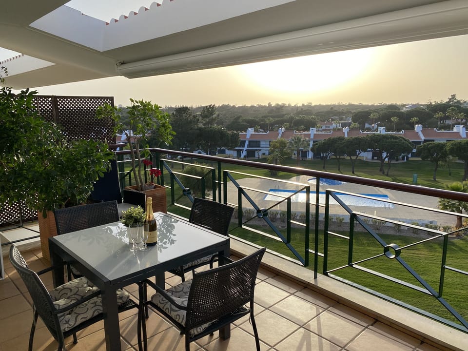Drinks on the balcony watching sunset