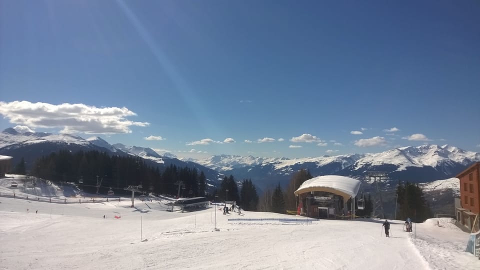 Slopes at the foot of the building