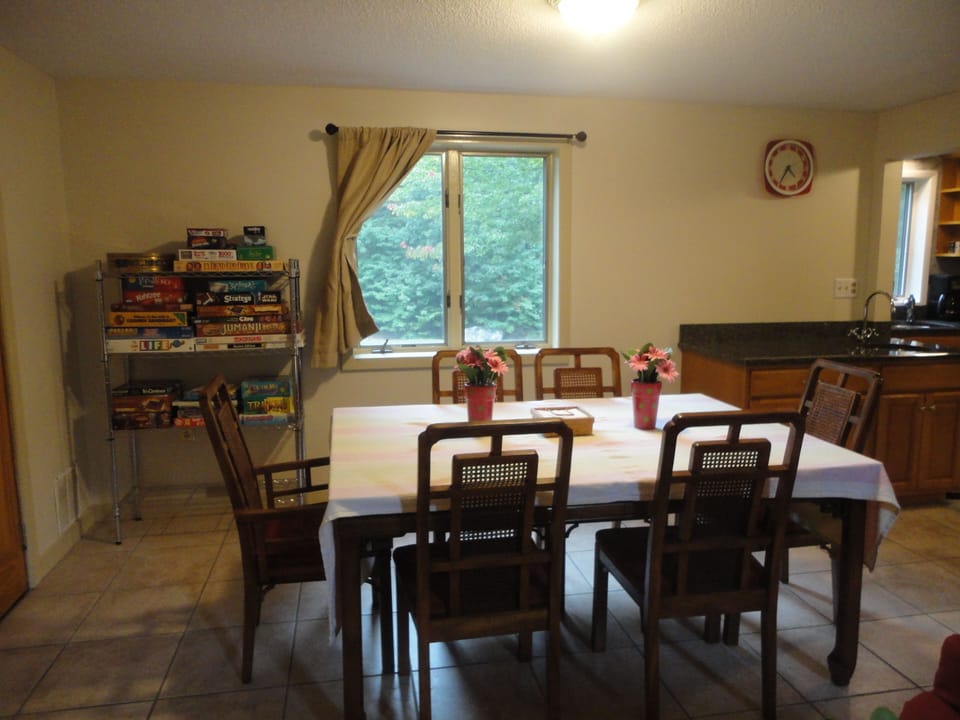 Dining area (and board games)