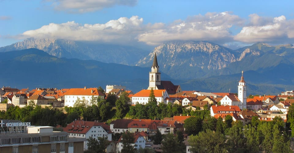 Capital city Kranj of Gorenjska, 10 min away