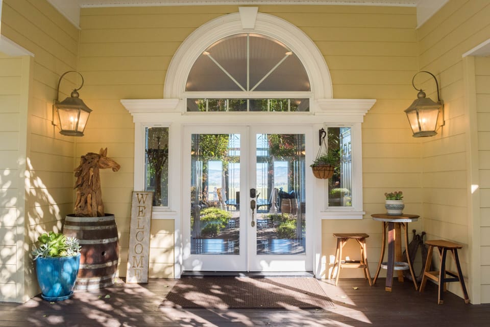 Front Entrance with self check-in with our keypad entry.