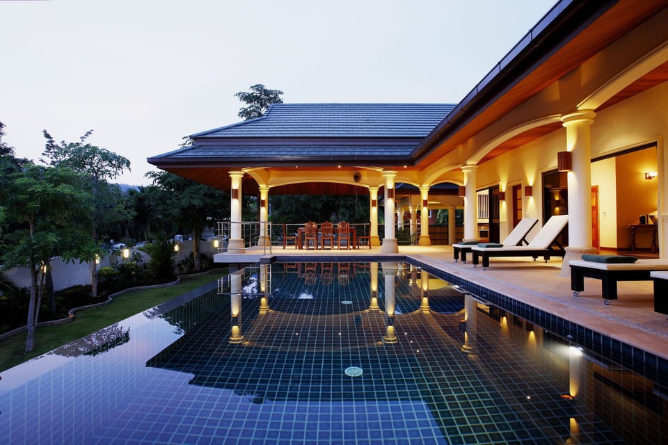 Evening at the poolside