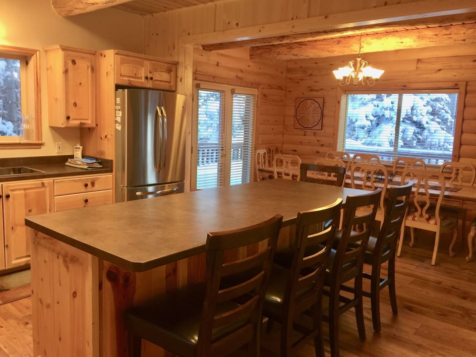 Large island. Kitchen recently opened up to Dining Room.
