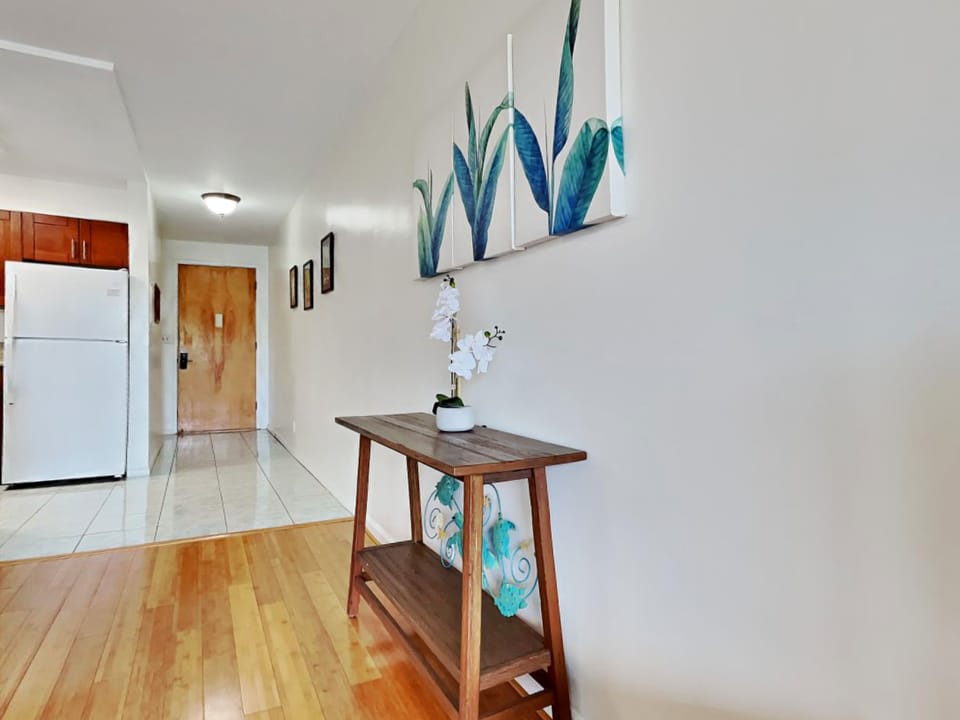 Tropical decor will leave you in peaceful tranquility.
