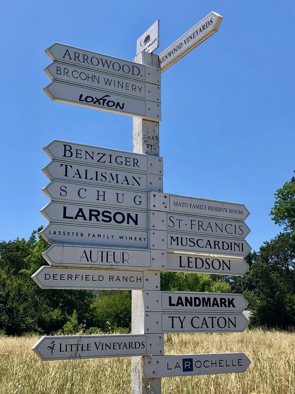 Many fantastic wineries in the area that one can walk, bike, bus, or drive to