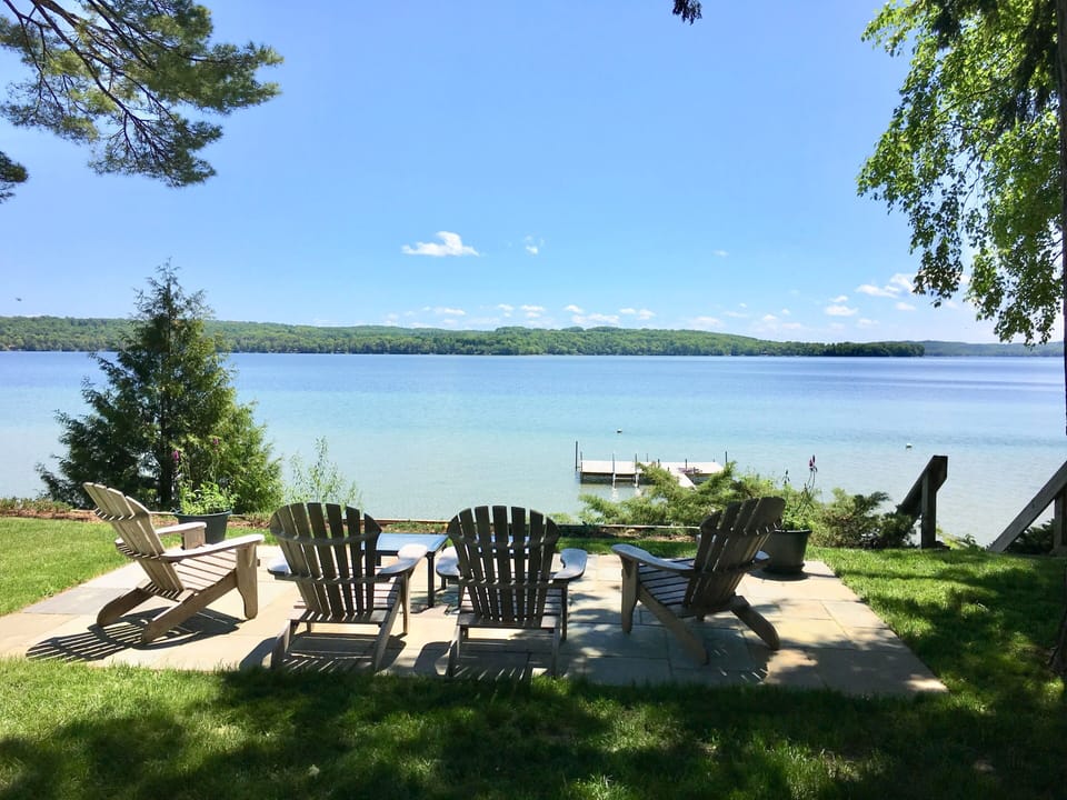 Patio and dock