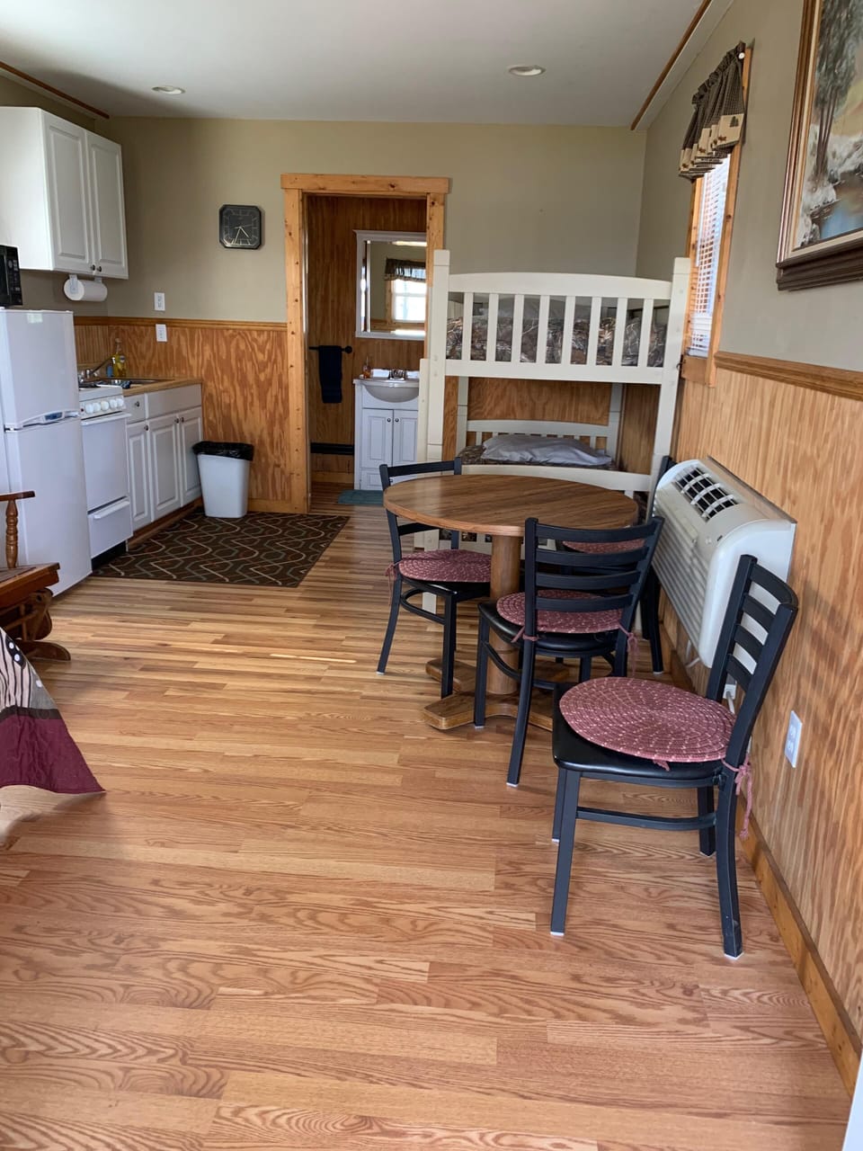 BUNK BEDS AND DINING AREA