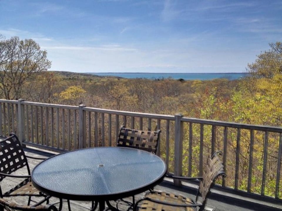 Panoramic water view of Vineyard Sound and the Elizabeth Islands