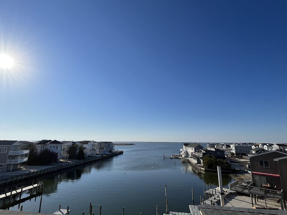 Cove view from 2nd floor deck. 