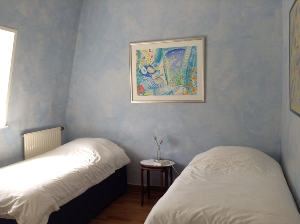 Bad photo of twin beds ! It's much more spacious than it looks !