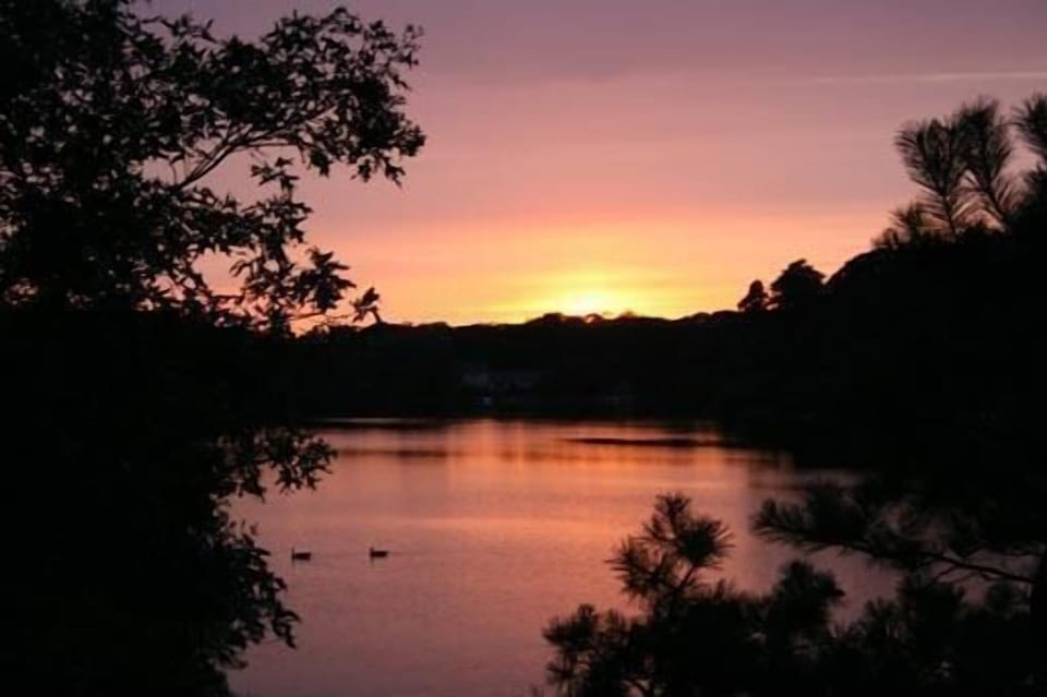 Sunset from the screened porch...take a deep breath
