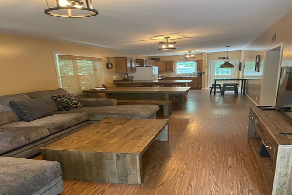 New couches and lighting fixtures