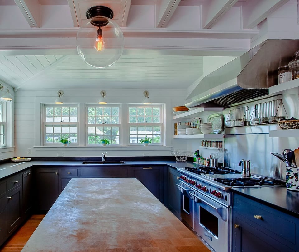 Feed a crowd with a 6 burner + griddle
commercial Wolf stove 