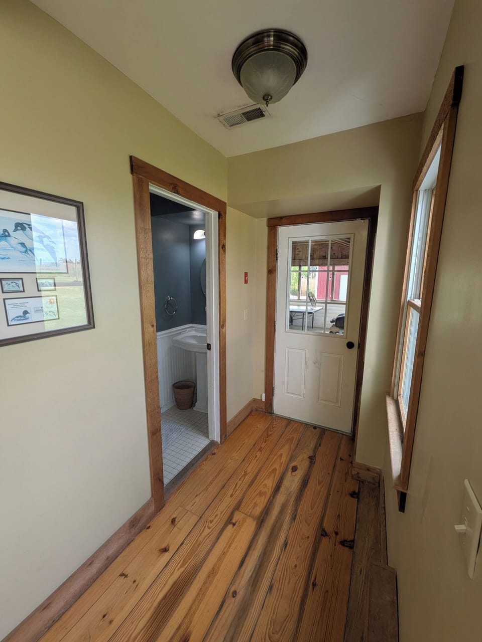 1st floor bathroom entry from kitchen/dining
