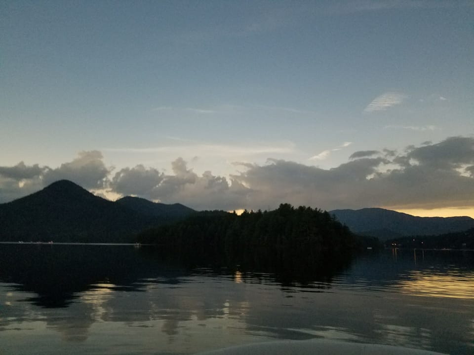 2017 eclipse from a pontoon boat
