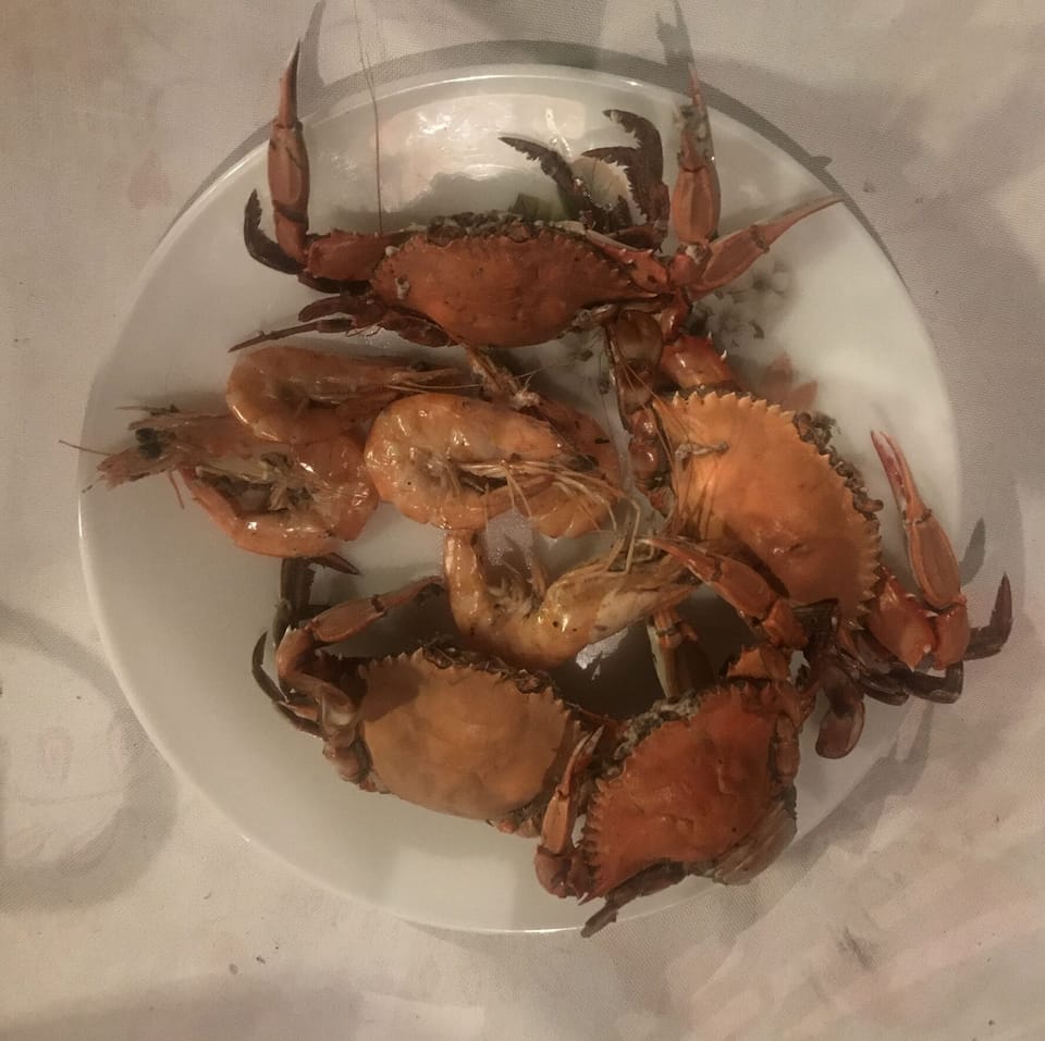 Enjoy all of f the wild caught seafood that comes from the local area.