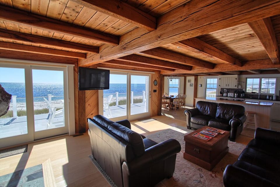 Open living room!  Couches are brand new and comfortable!