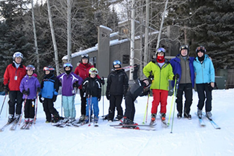 Happy Guests on Lower Warm Springs run in front of the house.