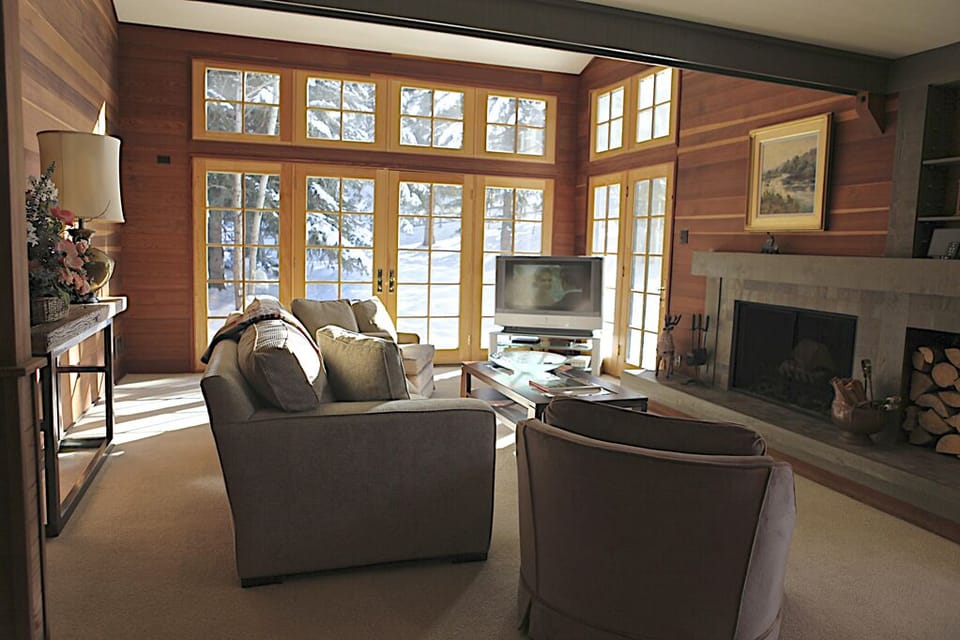 Living room view from the hall.