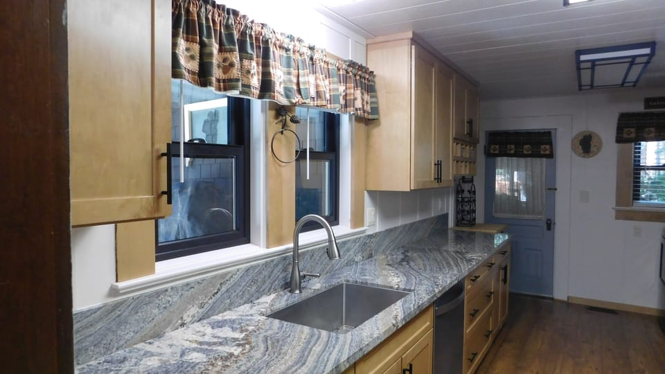 Kitchen - lots of counter space for many "butts" in the kitchen!