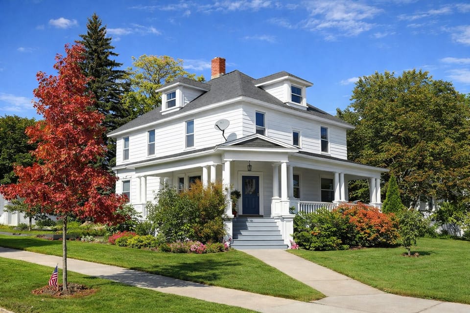 Exterior in the fall