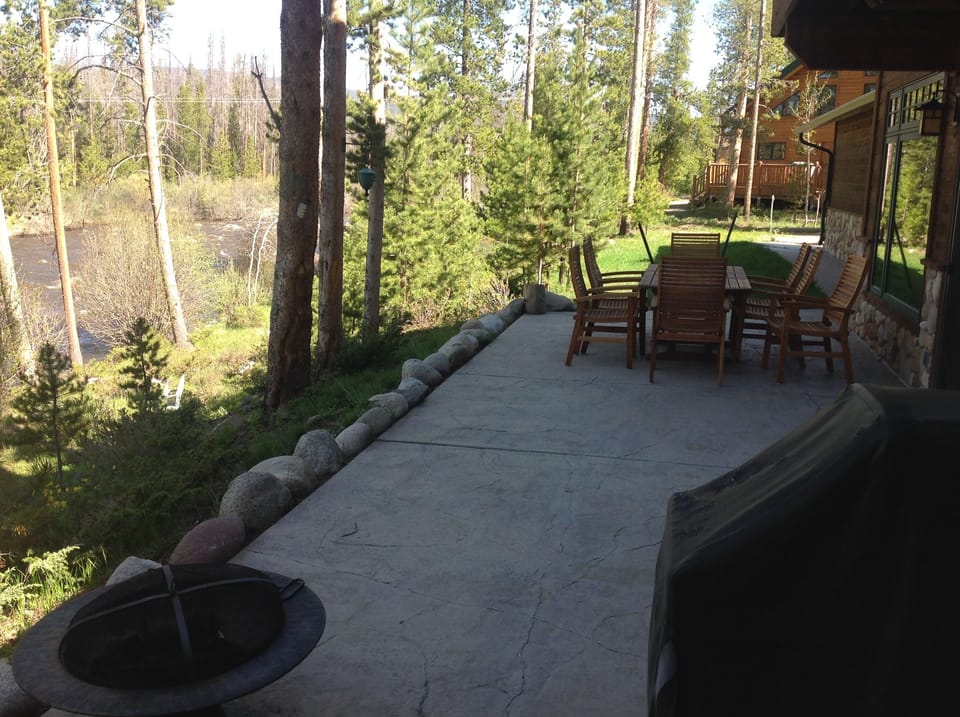 Back patio.