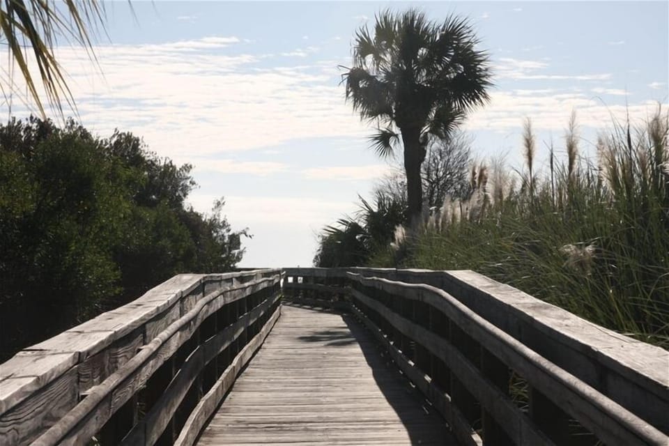 Walkway from East End condos to the beach.