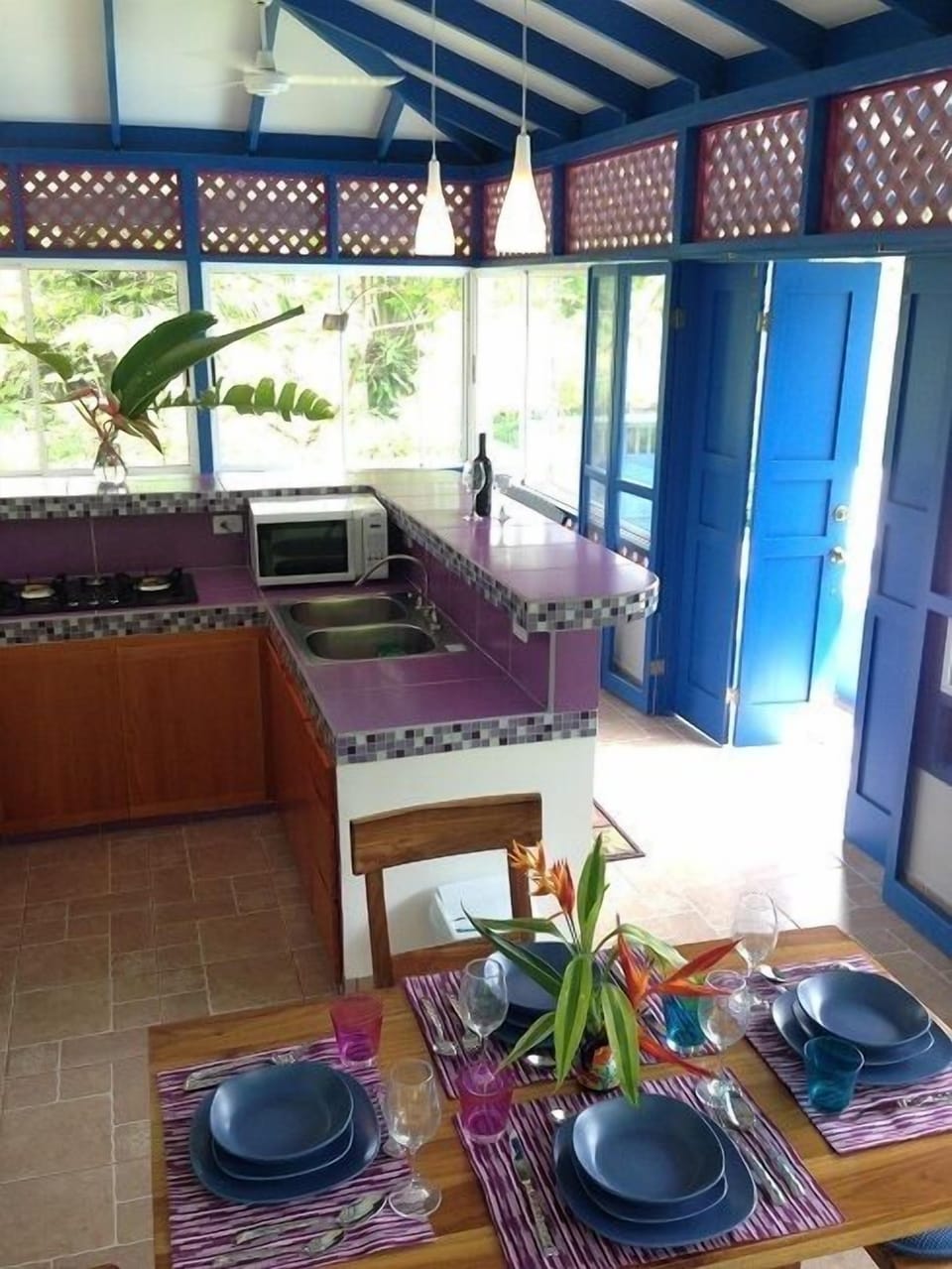 Dining area and kitchen view