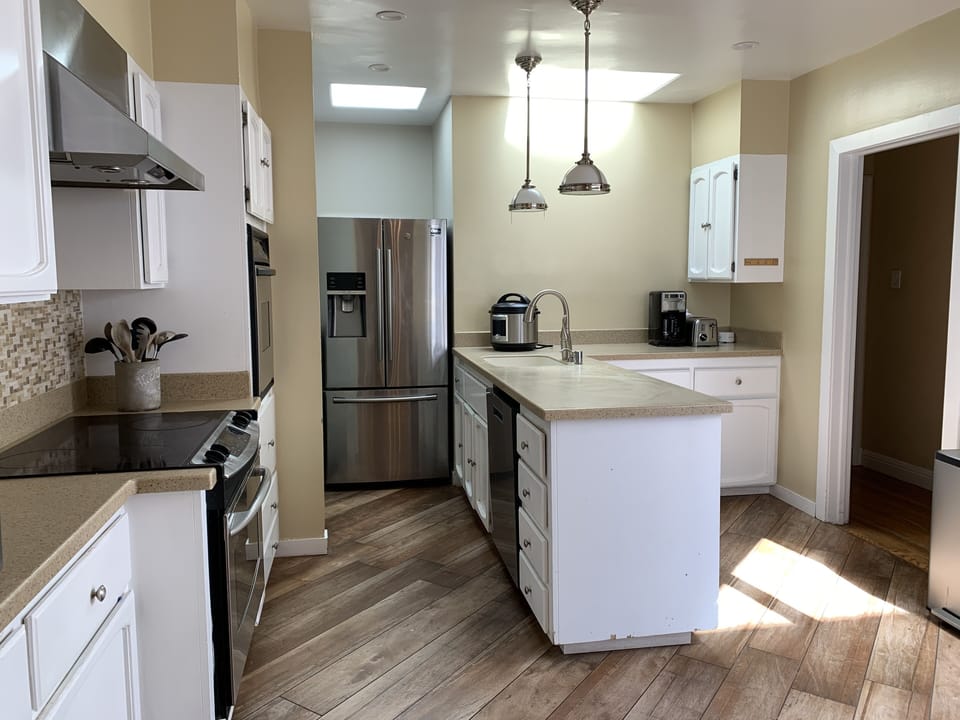 kitchen on main level