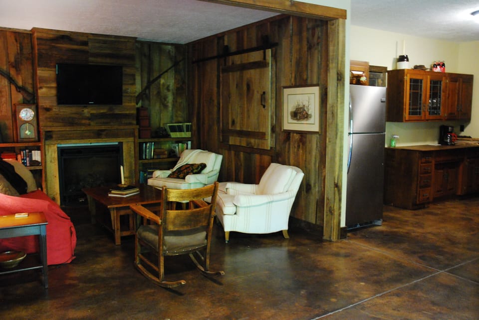 downstairs den
