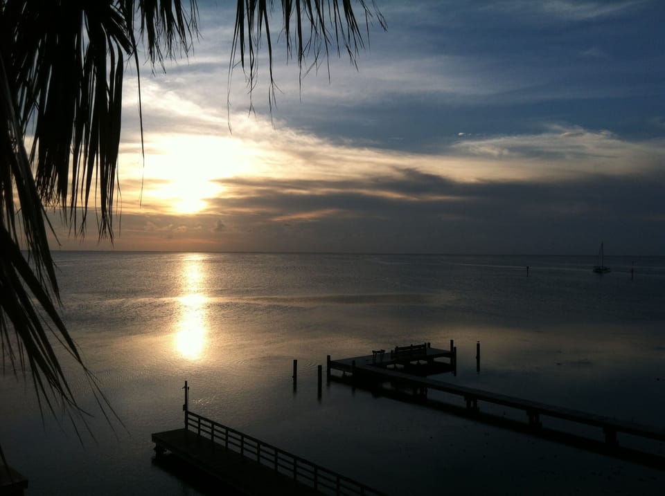 Sunset view from our condo