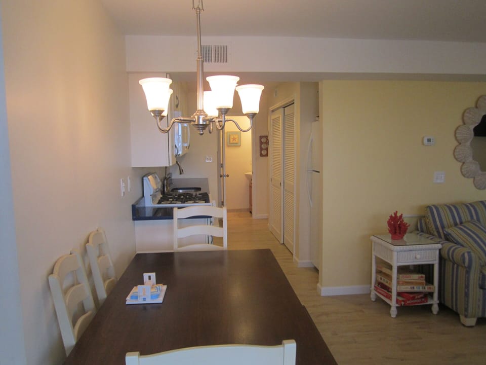 Beach front door looking towards kitchen