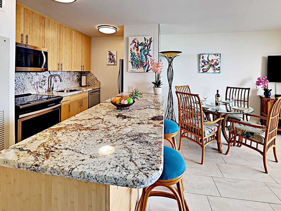 Kitchen - Open kitchen layout for the whole family to stay together while preparing meals.