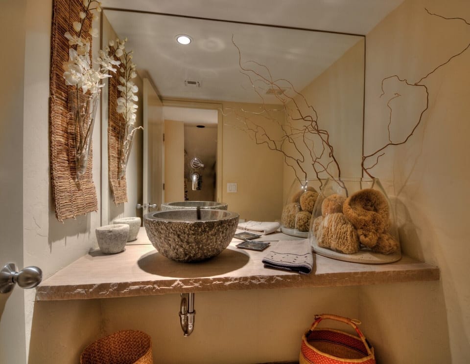Lovely downstairs powder room.