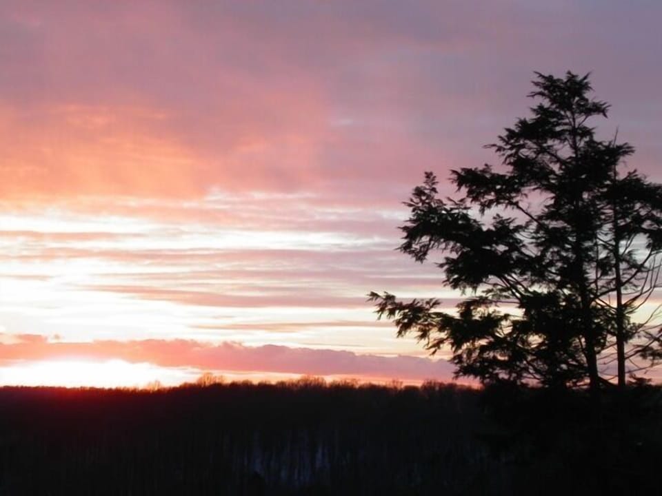 Sunset at the cabin