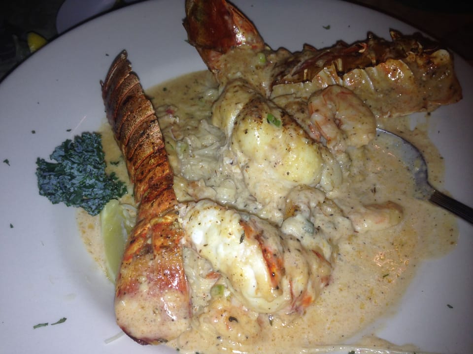 LOBSTER, SHRIMP, PASTA, WINE @ KEY COLONY INN. MUST GO! 
FREE KEY LIME PIE W/MEA