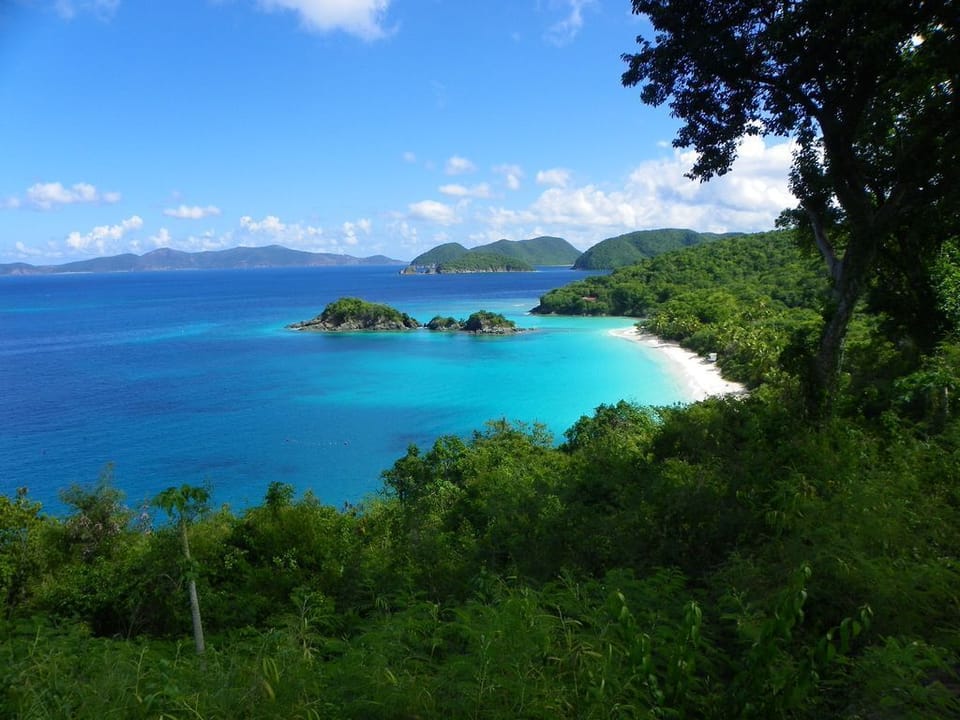 Trunk Bay, rated the most beautiful beach in the world!