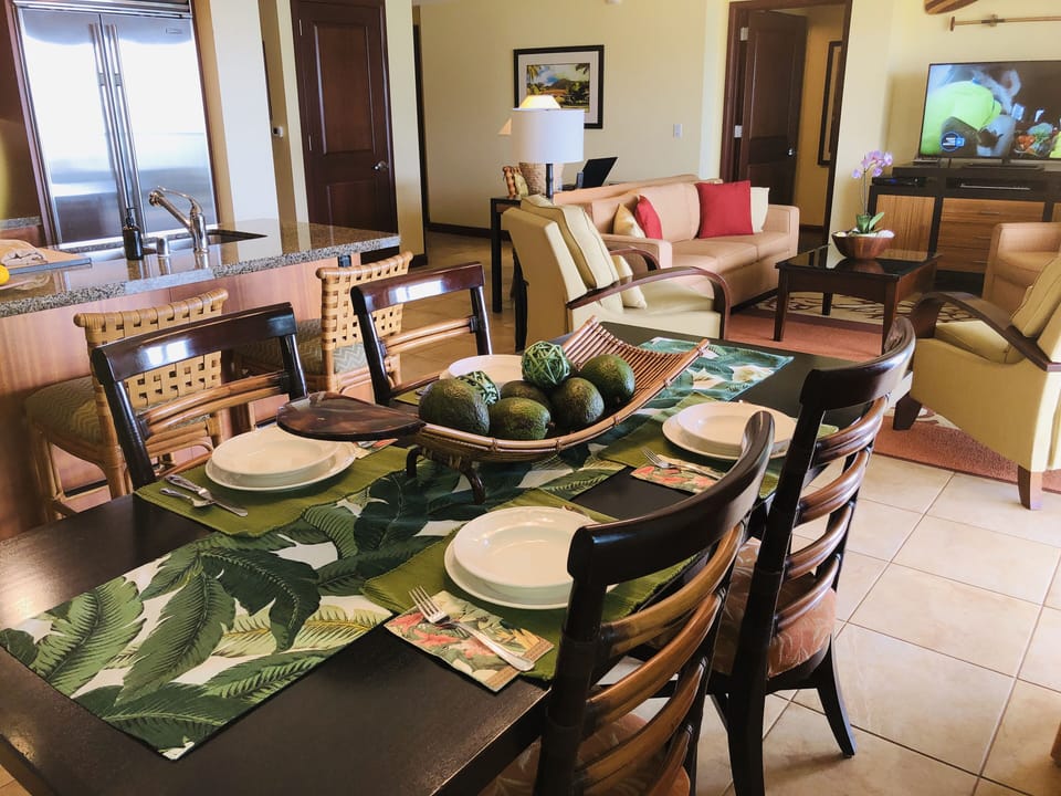 View from dining area 