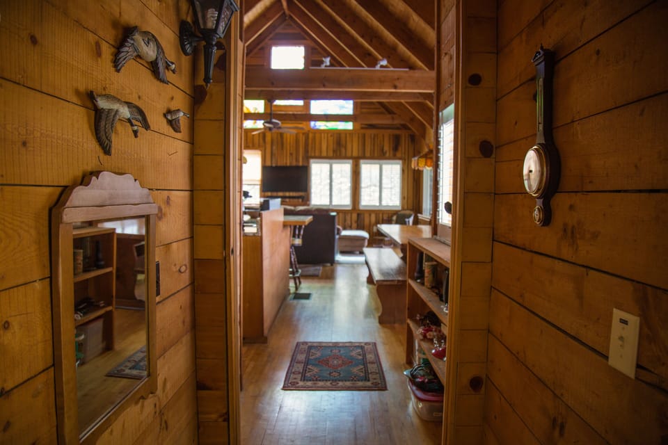 Hallway between living areas