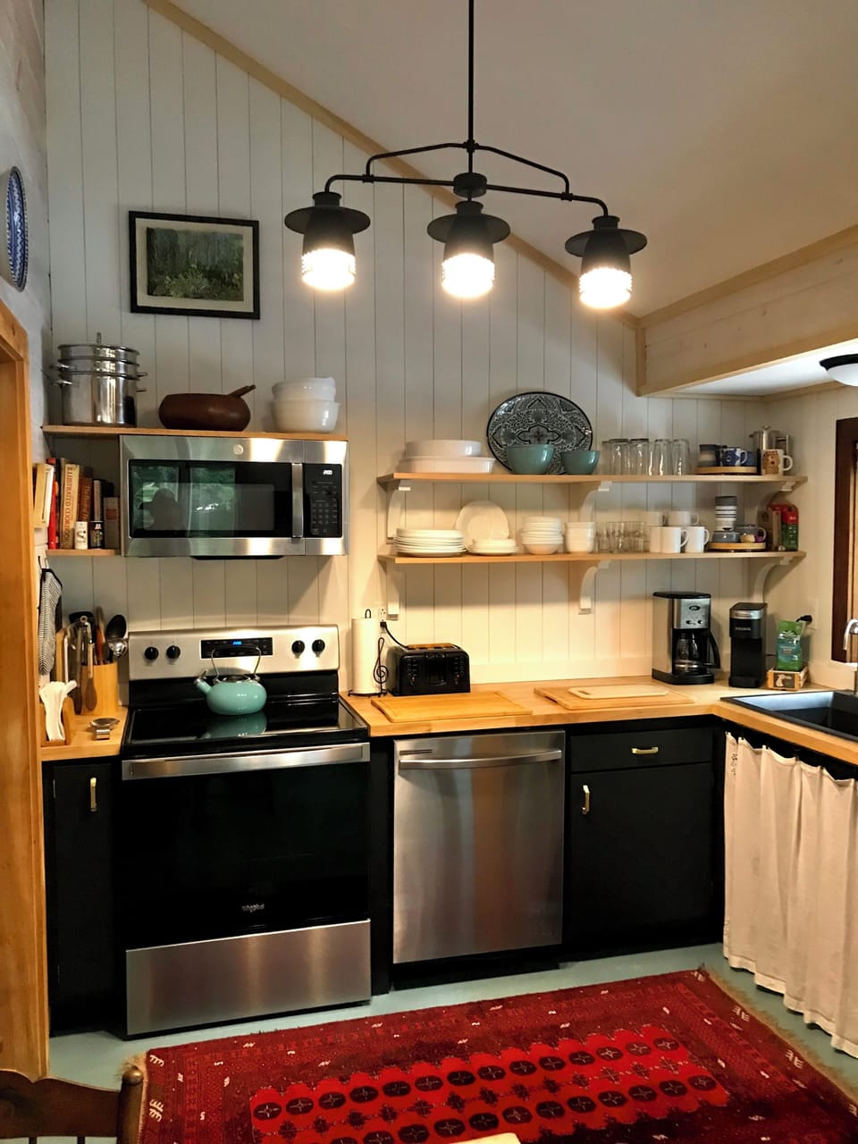 Updated fully equipped kitchen.